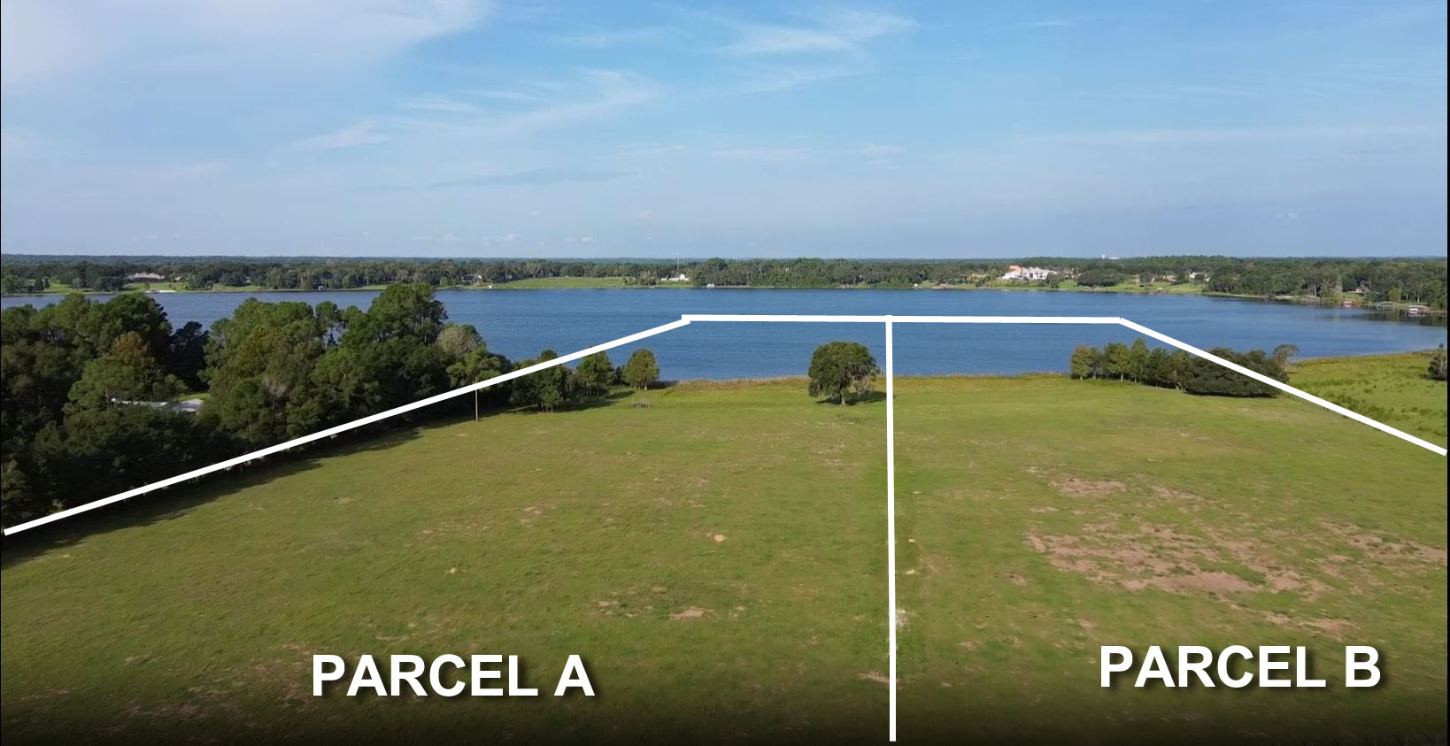 Drone view of both parcels