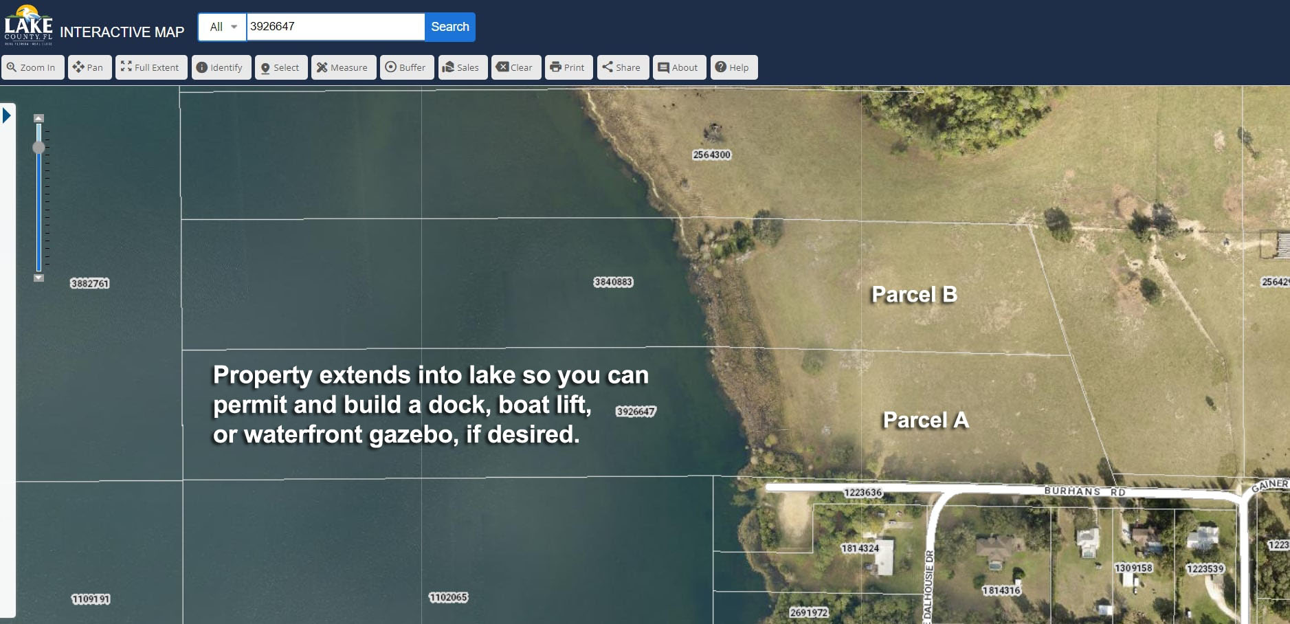 Lake County aerial view
